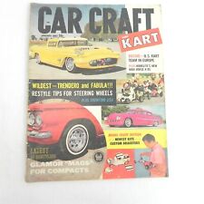 VINTAGE JANUARY 1962 CAR CRAFT AND KART MAGAZINE SINGLE ISSUE MODEL CARS picture