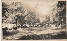 RPPC - Boone, Iowa, Military Encampment in The Woods - C. 1910 picture