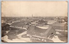 Toronto SD Snow Melt~Lumber Yard~Railroad Depot~Church~Neighborhood~Main St~RPPC picture