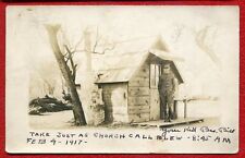US Army Soldier ready for church call WW1 real photo postcard RPPC picture