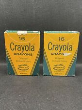Vintage 1960s Crayola School Crayons 16 New Unused In Box Rare  Two Boxes picture