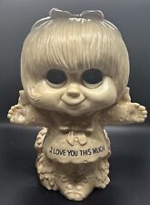 W R Berrie Sillisculpt Figurine Love You Big Eyed Girl Large 11