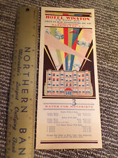 1930's Hotel Winston Washington DC Capitol Tour Travel Brochure w/map picture