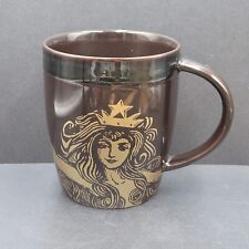 Starbucks 2012 Gold Mermaid Siren Coffee Mug Anniversary 12 oz picture