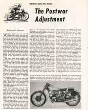 1963 European Grand Prix HIstory - Postwar - 4-Page Vintage Motorcycle Article picture