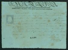SPANISH COLONIAL TAX REVENUE DOCUMENT / REINTEGROS / ARECIBO PUERTO RICO 1885 #9 picture