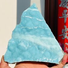 724g Large Gorgeous Natural Blue Larimar Rough Crystal Mineral Specimen Reiki picture