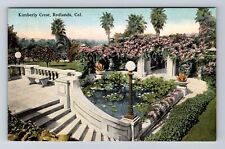 Redlands CA-California, Kimberly Crest, Vintage Postcard picture