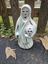 ** Price Reduced** Vintage Hand Painted Ceramic Ghost And Skull picture