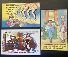 Comic Postcards ~ War of the Sexes Marriage Sexism Retro Macho picture