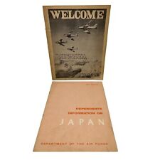 1950s US Air Force Japan Booklets Postcard & Letter Misawa USAF Base Dependents picture