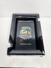 ISLAND LIFESTYLE Premium Cigar Ashtray Smokes Tobacco Tropical Cigars New in Box picture
