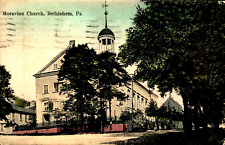Postcard  Pennsylvania Bethlehem Moravian Church Exterior Divided Back c. 1919 picture