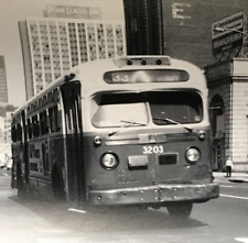 1970s Southeastern Pennsylvania SEPTA Bus #3203 Route 33 B&W Photo Philadelphia picture