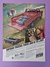 1979 Datsun KING CAB Red Pickup Truck Vintage Print Ad Elvin Hayes SI Cover picture