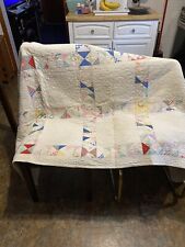 Vntg Antique 1920’s Completely Handsewn Quilt Dresden Pattern ?? picture
