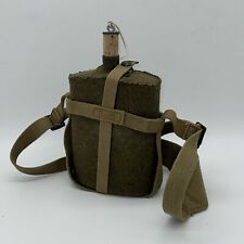 WW2 BRITISH ARMY MILITARY 1937 PATTERN WEBBING WOOL P37 WATER CANTEEN FLASK, VTG picture