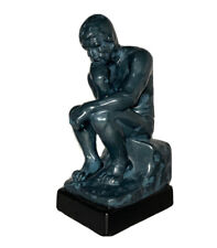Rare Vintage Inarco Japan Resin “The Thinker” Man Rodin Statue Inspired Art Deco picture