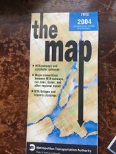 Vintage NYC MTA Subway Foldout Map -  Might Use As Gift Wrap Paper? picture