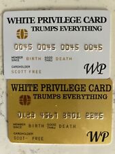 (2) W. Privilege Cards  | Novelty Joke Cards | MAGA Trumps Everything 🇺🇸 picture
