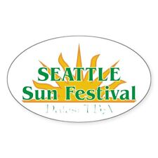 CafePress Seattle Sun Festival Oval Sticker Sticker (Oval) (175310027) picture
