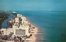 Postcard FL Miami Beach Oceanfront Hotels Gold Coast 1956 Vintage PC J1686 picture