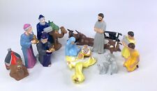 Vintage Nativity Ceramic Mold 19 Pc Set Beautifully Hand Painted picture