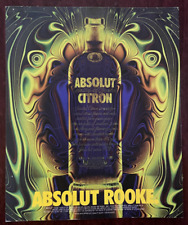 1996 ABSOLUT CITRON Vodka Vintage Print AD Rooke Sweden picture