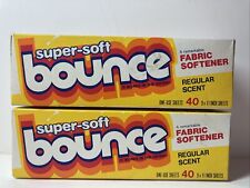Lot of 2 Vintage Super Soft BOUNCE Fabric Softener Sheets NEW OLD STOCK 40 Ct picture