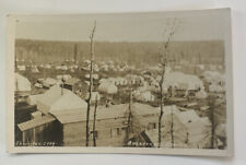 Vintage RPPC Postcard c1915~ Aerial View of Early Tent City Anchorage Alaska AK picture