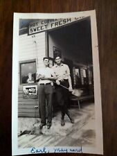 Vintage Photograph 2 Men Storefront 