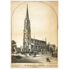 St. Philomena Church Poster FRIDGE MAGNET, 1859 Pittsburgh Pennsylvania  picture