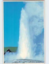 Postcard Old Faithful Geyser Yellowstone National Park Wyoming USA picture