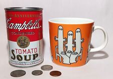 ARABIA FINLAND vtg ceramic mug moomin tea ghosts pop art cup hattifatteners mod picture