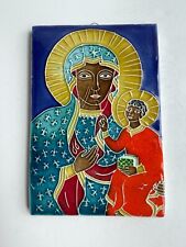 Luciano Ceramic Colorful Italian Madonna and Child Wall Hanging picture