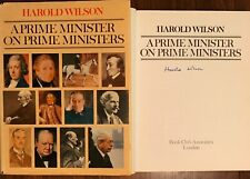 Hand Signed Book HAROLD WILSON Labour Prime Minister Thatcher Churchill + my COA picture