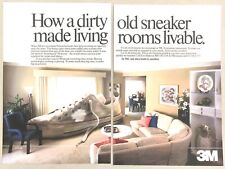 Vintage 1986 Original Print Ad Two Page - 3M Dirty Old Sneaker picture