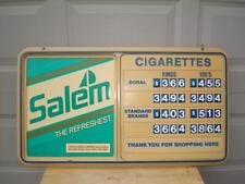 Salem Cigarette Advertising Price Board Grid Sign R.J. Reynolds Tobacco - Nice picture