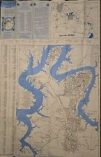 Lago Vista Texas Highland Lakes Vintage Folding Map picture