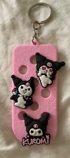 Hello Kitty Pink Keychain  Kuromi Shoe Charms Lot of 3 Brand New picture
