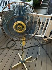 Suzusi Vintage Blue Standing Fan 3 Speed Made In Taiwan RARE READ VIDEO picture