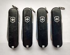 Lot of 4 Victorinox Classic SD Swiss Army Knives, Black [0198] picture