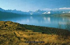 Vintage Postcard Mount Cook From Lake Pukaki New Zealand NZ picture