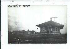 Real Photo Postcard Post Card Cherry Illinois Ill Il Depot Reprint picture