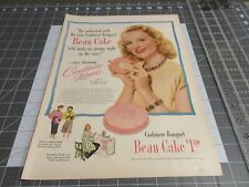 Vintage Cashmere Bouquet Beau Cake Constance Moore, Print Ad picture