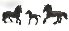 Schleich FRIESIAN FAMILY Stallion Mare Foal Horse Retired Figures 13604 13667 picture