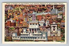Cullman AL-Alabama, Miniatures Temple at Jerusalem, St Bernard Vintage Postcard picture