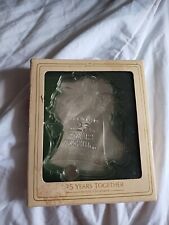 1981 Hallmark Keepsake Christmas Ornament 25 Years Together Acrylic Ornament Z16 picture