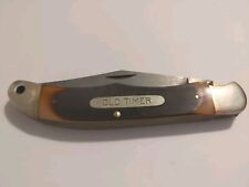 Vintage SCHRADE OLD TIMER 1250T SINGLE BLADE FOLDING LOCKING POCKET KNIFE picture