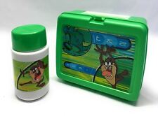 Vintage 2001 Looney Tunes TAZ Thermos Lunchbox, Cup & Pringles Container VGC picture